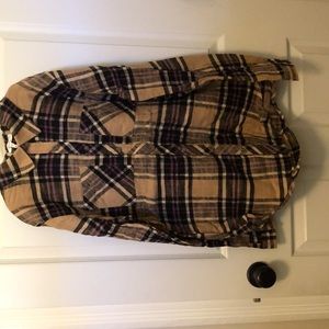 NWT Maurice’s dress/long shirt, flannel, size Medium